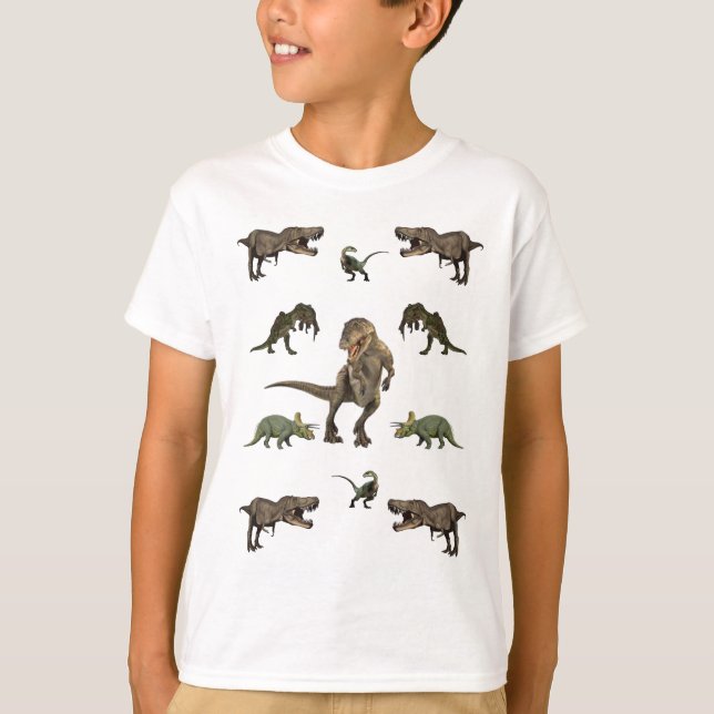 Dinosaur Wrapping Paper T-Shirt (Front)