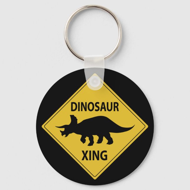 Dinosaur Xing Keychain (Front)