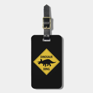 Dinosaur Xing Luggage Tag