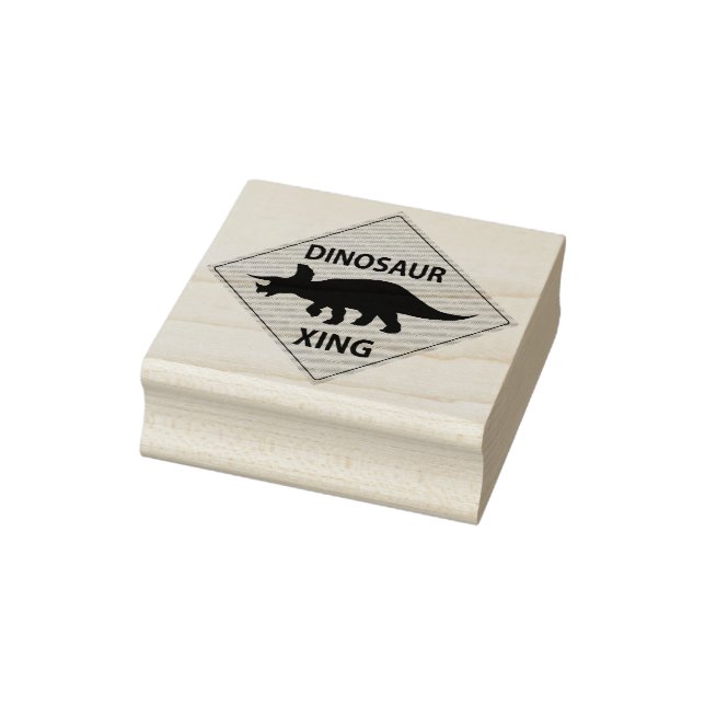 Dinosaur Xing Rubber Stamp (Stamp)