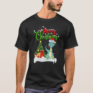 Dinosaur Xmas Decorations Santa Dinosaur Christma T-Shirt
