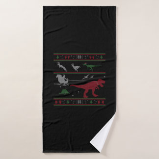 Dinosaur Xmas gift Bath Towel