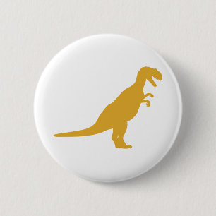 Dinosaur Yellow 2 Inch Round Button