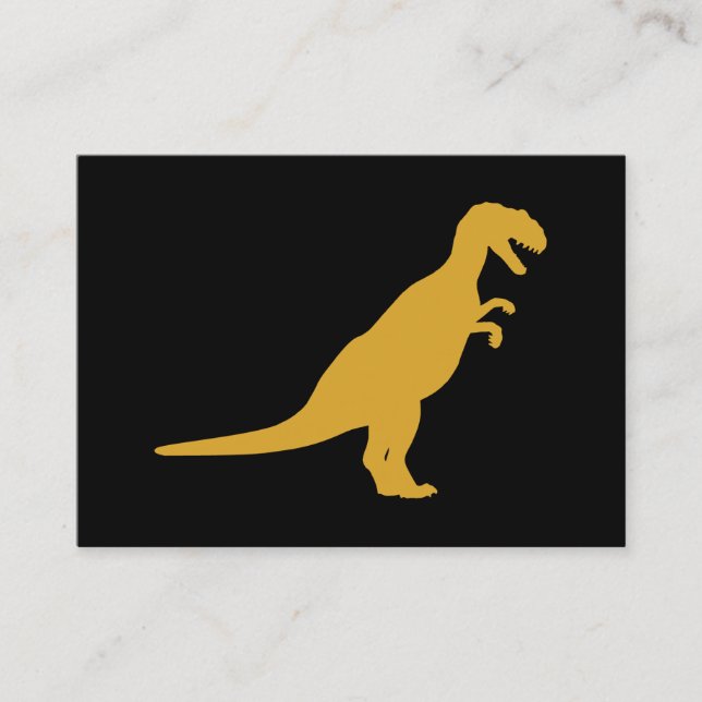 Dinosaur Yellow Business Card (Front)