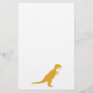 Dinosaur Yellow Stationery