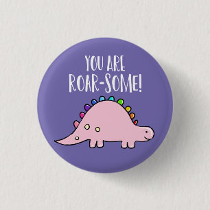 dinosaur you're Rawr friends classmate valentine 1 Inch Round Button