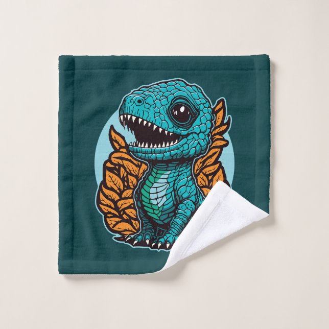 Dinosaure Bébé mignon (Gant de toilette)