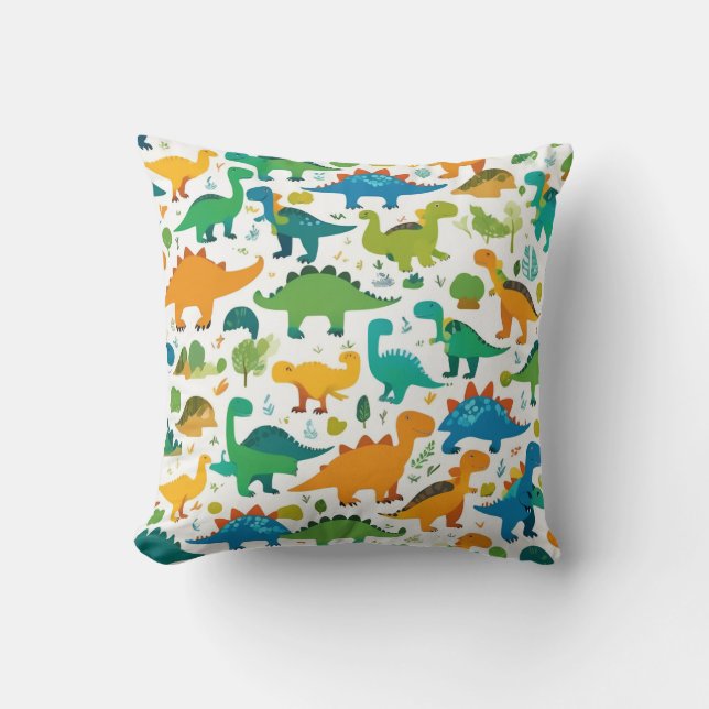 Dinosaure Caractère Coussin Cushion (Recto)