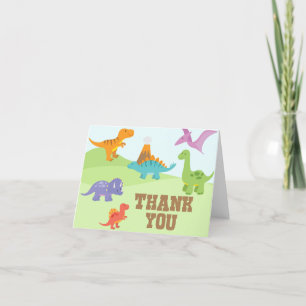 Dinosaure Carte de remerciements