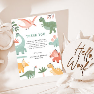 Dinosaure Carte de remerciements