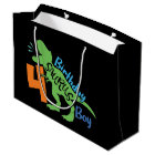 Dinosaure d'anniversaire cool 4e Grand sac cadeau