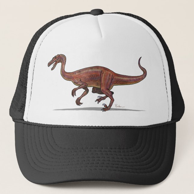 Dinosaure de Troodon de casquette de baseball (Devant)