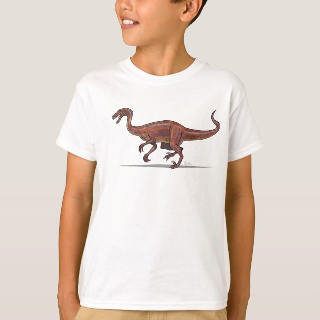 Dinosaure de Troodon de T-shirt d'enfants (Devant)