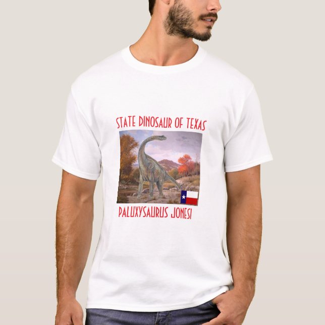 Dinosaure D'État Du Texas T-Shirt (Devant)