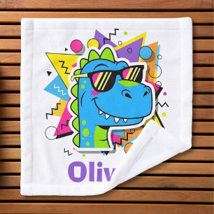 Dinosaure funky des années 90 avec lunettes de sol
