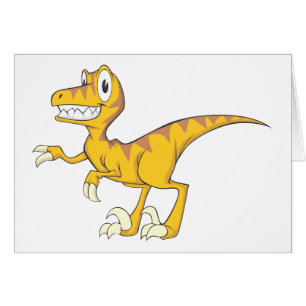 Dinosaure heureux de Velociraptor