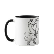 Dinosaure jouer saxophone Mug