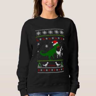 Dinosaure Manger Reindeer Vilain Sweat de Noël Fu