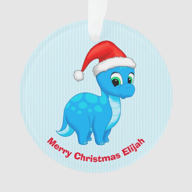 Dinosaure mignon de bébé bleu avec le casquette de (devant)