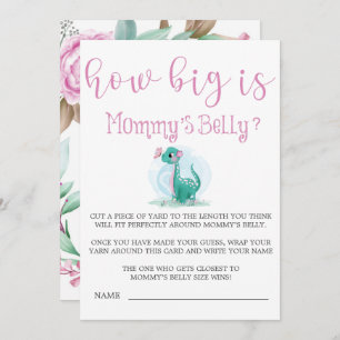 Dinosaure mignon : la taille des Invitations du ve