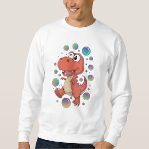Dinosaure orange Sweatshirt pour hommes