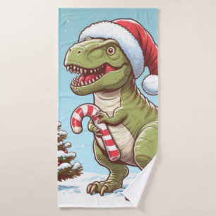 Dinosaure sucre de canne de Noël mignon