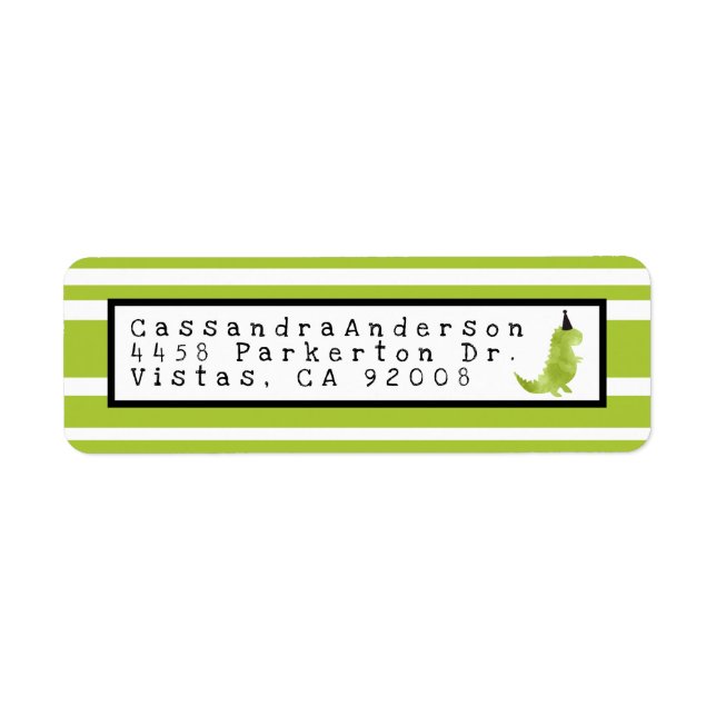 Dinosaure Thème Stomp et Chomp Green Dino Annivers (Devant)