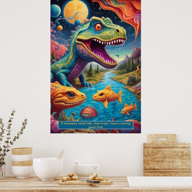 Dinosaures dans l'espace : Posters de collection d (Cuisine)