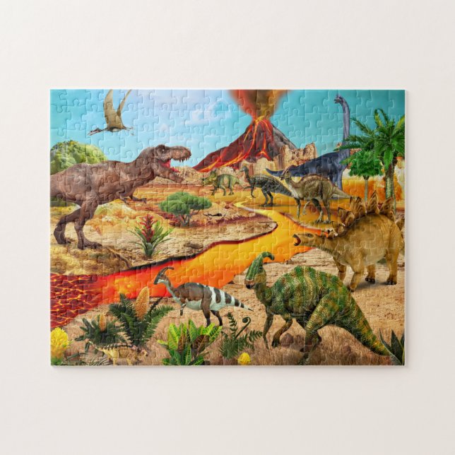 Dinosaures Jigsaw Puzzle Tyrannosaurus cadeau pour (Horizontal)