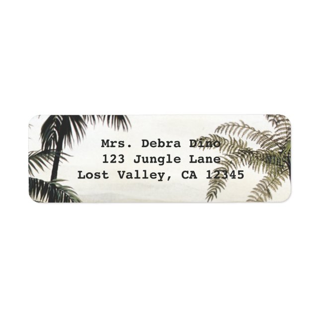 Dinosaures vintages, Amargasaurus aux palmiers (Devant)