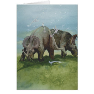 Dinosaures vintages, Centrosaurus pâturage dans la