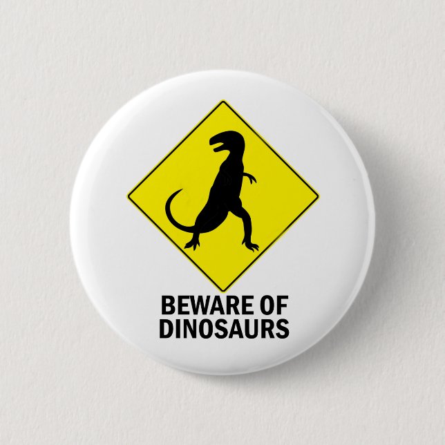 Dinosaurs 2 Inch Round Button (Front)