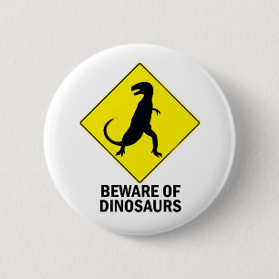 Dinosaurs 2 Inch Round Button
