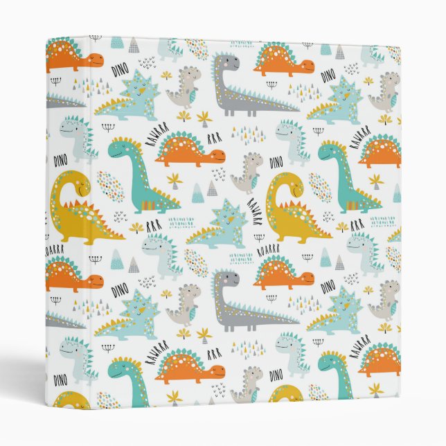 Dinosaurs 3 Ring Binder (Front/Spine)