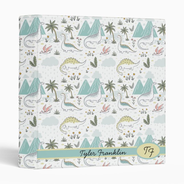 Dinosaurs 3 Ring Binder (Front/Spine)