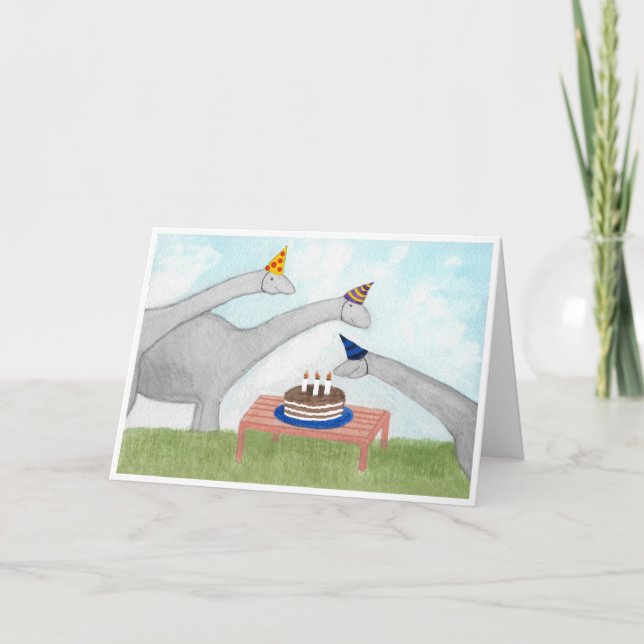 Dinosaurs 3rd Birthday Card (Front)