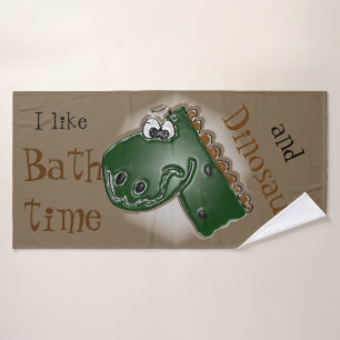 Dinosaurs and Bathtime Bath Towel