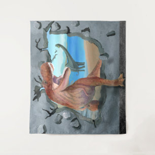 Dinosaurs are Coming Through Tapestry