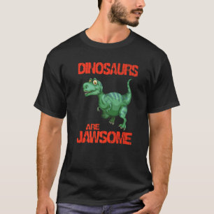 Dinosaurs Are Jawsome Boys Dinosaur Girls Kids Tod T-Shirt