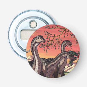 Dinosaurs at Dusk Bottle Opener