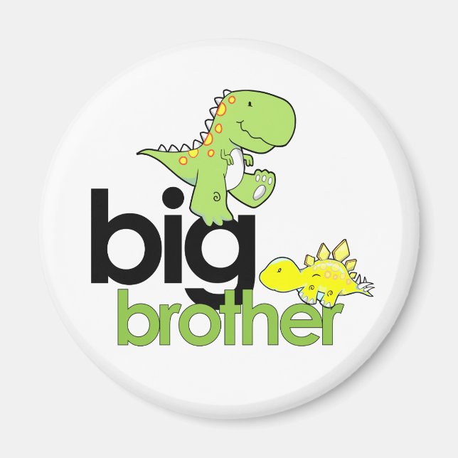 dinosaurs big brother magnet (Front)
