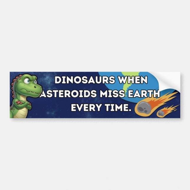 Dinosaurs Bumper Sticker (Front)
