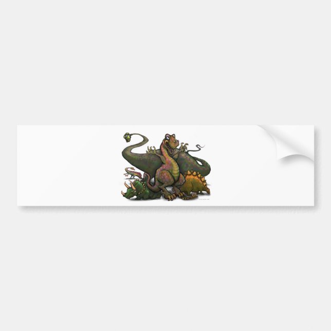 Dinosaurs Bumper Sticker (Front)