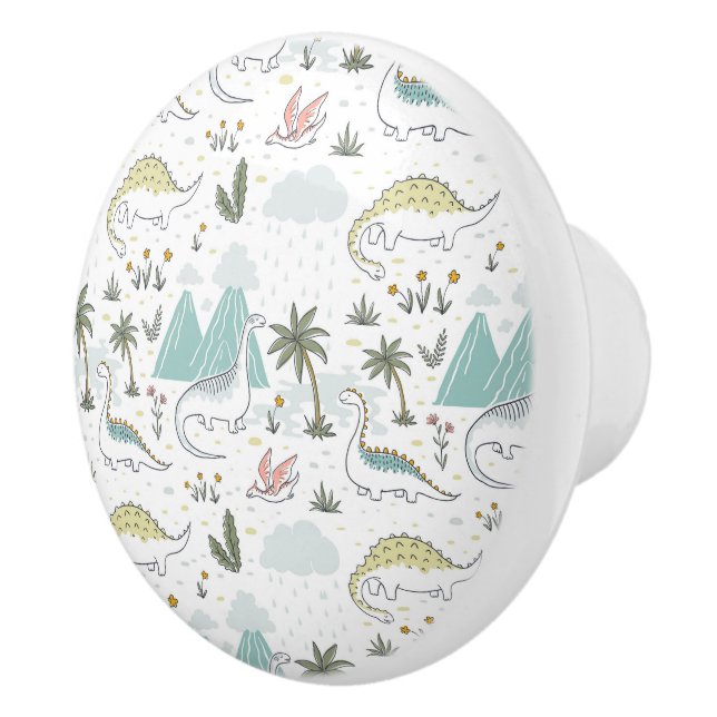 Dinosaurs Ceramic Pull (Right)