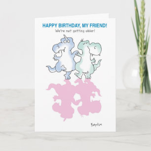 DINOSAURS DANCING CARD