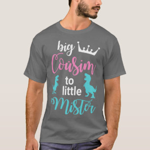 Dinosaurs Dancing Together Happy Big Cousin To Lit T-Shirt