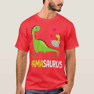 Dinosaurs Dancing With Hearts Happy Mommy Mother M T-Shirt
