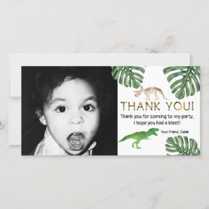 Dinosaurs! Dinosaur Birthday Party Thank You