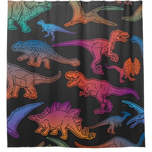 Dinosaurs emoji, prehistoric animals background. (Front)