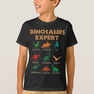Dinosaurs Expert Boys Girls Dino T-rex Spinosaurus T-Shirt